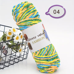 2pcs Soft 3 Strand Yarn 200g, DIY Knitting Crochet Scarves Shawls B