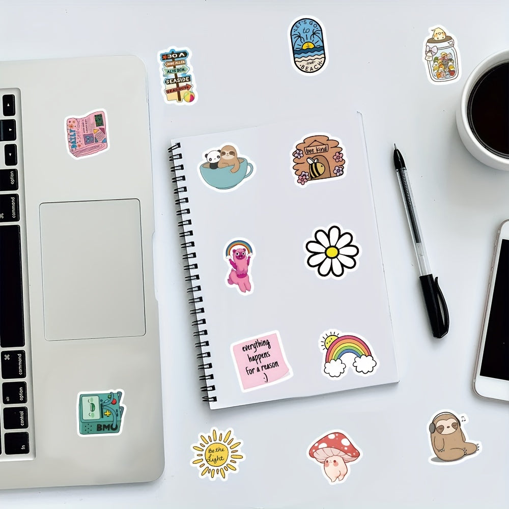 100pcs Cartoon Series Graffiti Stickers Waterproof Decorative Stickers DIY
