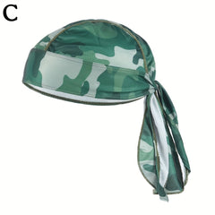 Cycling Cap Long Tail Turban Hat Breathable Pirate Hat
