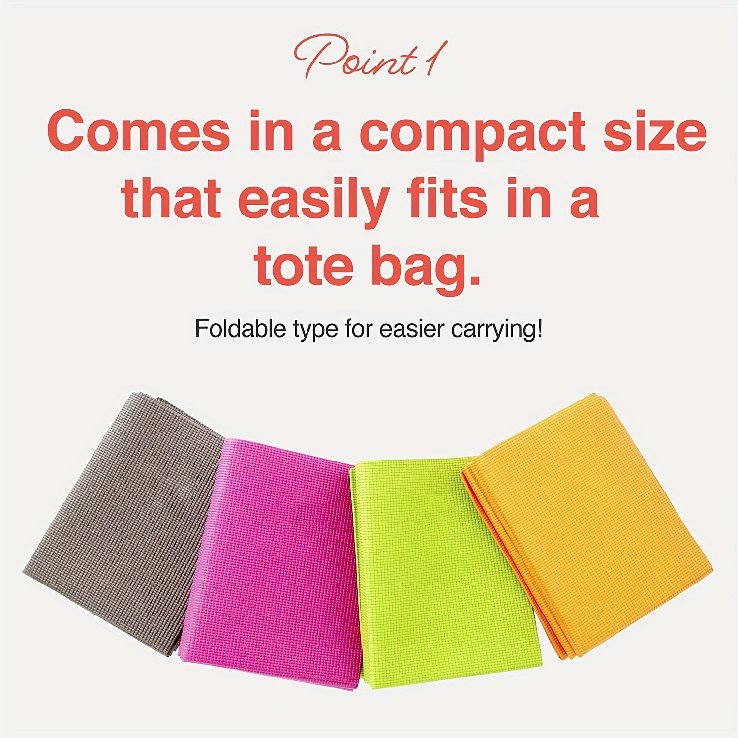 Portable Non Slip Yoga Mat for Travel Pilates - Home Fitness Accessories