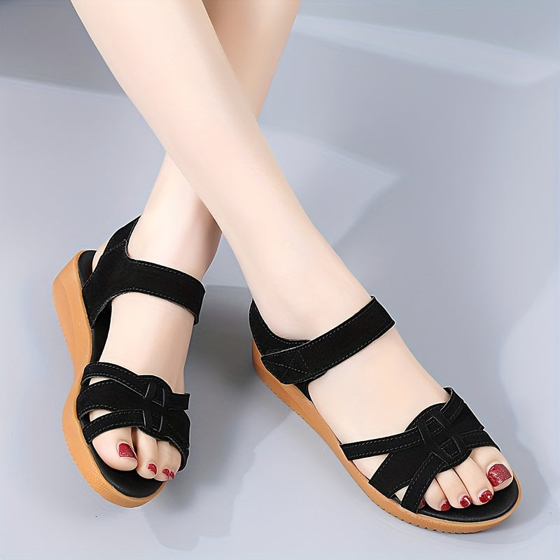 Women's Summer Sandals Anti slip Comfort Hook And Loop Fastener