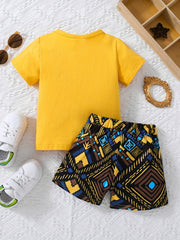 Boys' Casual T-shirt & Shorts Set for Summer
