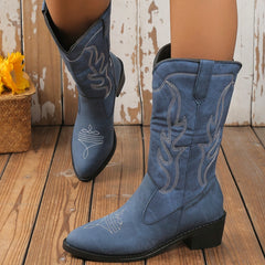 Women's Faux Leather Equestrian Sport Boots Solid Outdoor High Boots