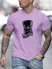 Men's Last Call Graphic Tee Casual Stretch Breathable Shirt