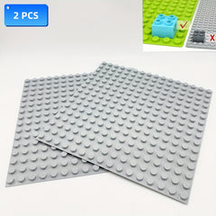 2pcs Large Particle Baseplate 16 x 16 Dot Building Blocks Baseplate