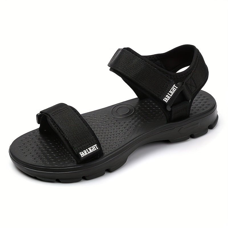 Men's Hook And Loop Non Slip Sandals Comfy Beach Shoes