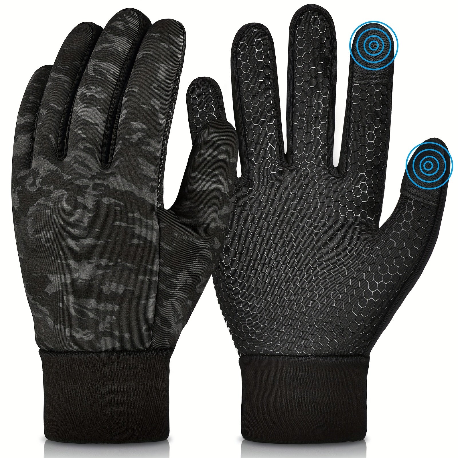 Kids Winter Touch Screen Sports Gloves - Warm Outdoor Running & Cycling Gloves