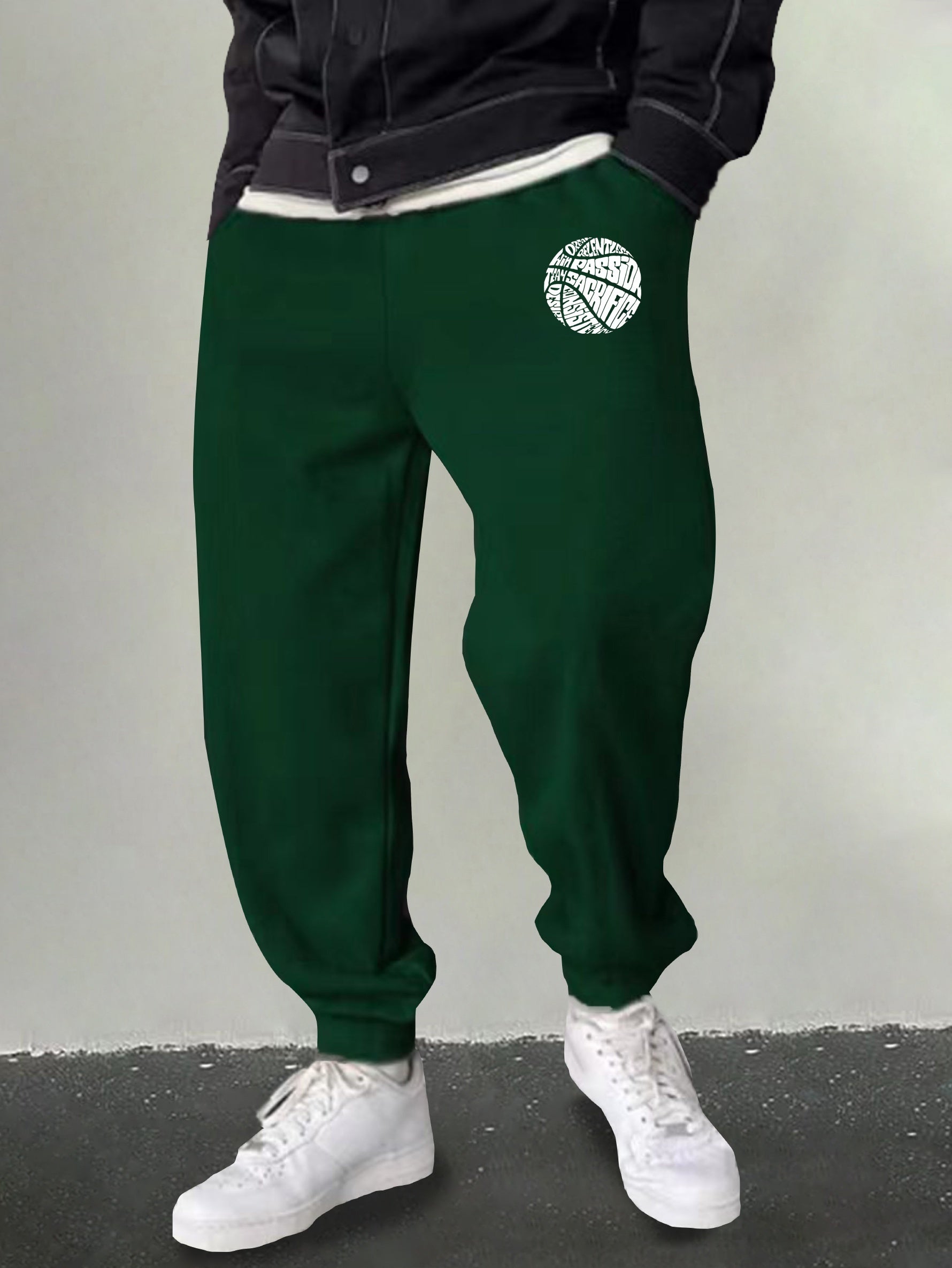 Men's Basketball Sweatpants Stretchable Loose Joggers Outdoor