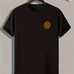 Graphic Print Men's T-shirt for Summer