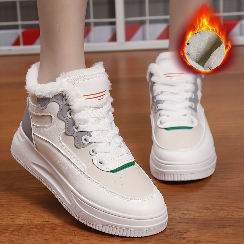Women's High Top Platform Sneakers Winter Casual