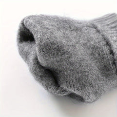 Winter Thickened Warm Plush Gloves Touch Screen Knitted Gloves