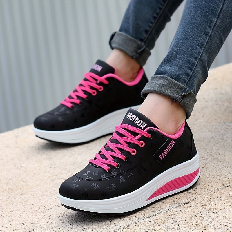 Women's Casual Wedge Shoes Height Increased Walking Shoes