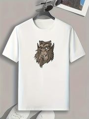 Monster Print Men's Graphic T shirt Casual Comfy Tees For Summer