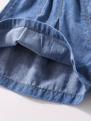 Toddler Girls Loose Denim Shorts Kids Summer Cotton Clothes