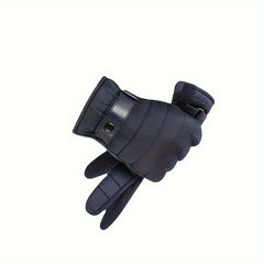 Men's Winter Cycling Gloves Full Finger Touch Screen Windproof