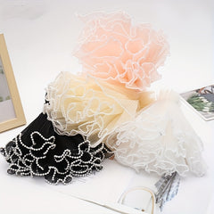Pearl Spray Yarn Floral Art Bag - Fairy Yarn Bouquet Wrapping Paper