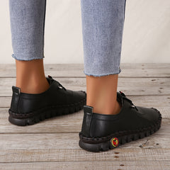 Women's Flat Lace Up Anti-Skid Sneakers