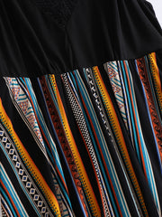Plus Size Boho Dress Women's V Neck Tank Dress