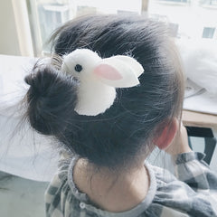 3 Piece Plush Rabbit Hair Accessory Set for Girls