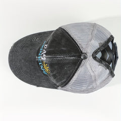 Distressed Ponytail Baseball Cap for Women