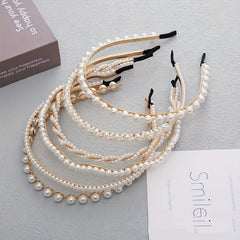 Faux Pearl Head Hoop Wedding Hair Accessories Bridal Headband