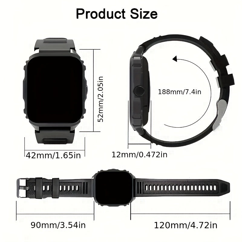 Unisex Fitness Smartwatch Wireless Calling Music Control Alarm Pedometer