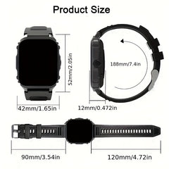 Unisex Fitness Smartwatch Wireless Calling Music Control Alarm Pedometer