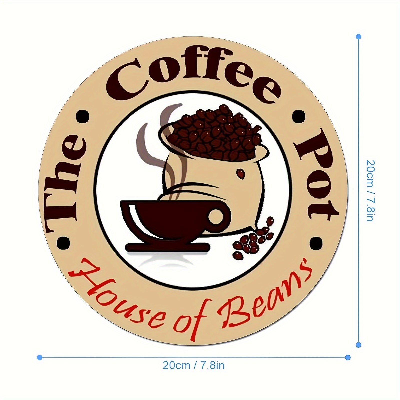 Coffee Pot Gaming Mouse Pad Round Non-Slip Rubber Mouse Pad