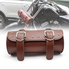 MJ Retro Cylinder Leather Motorcycle Hanging Bag