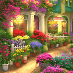 Garden House 5D Diamond Painting Kit DIY Home Wall Decor