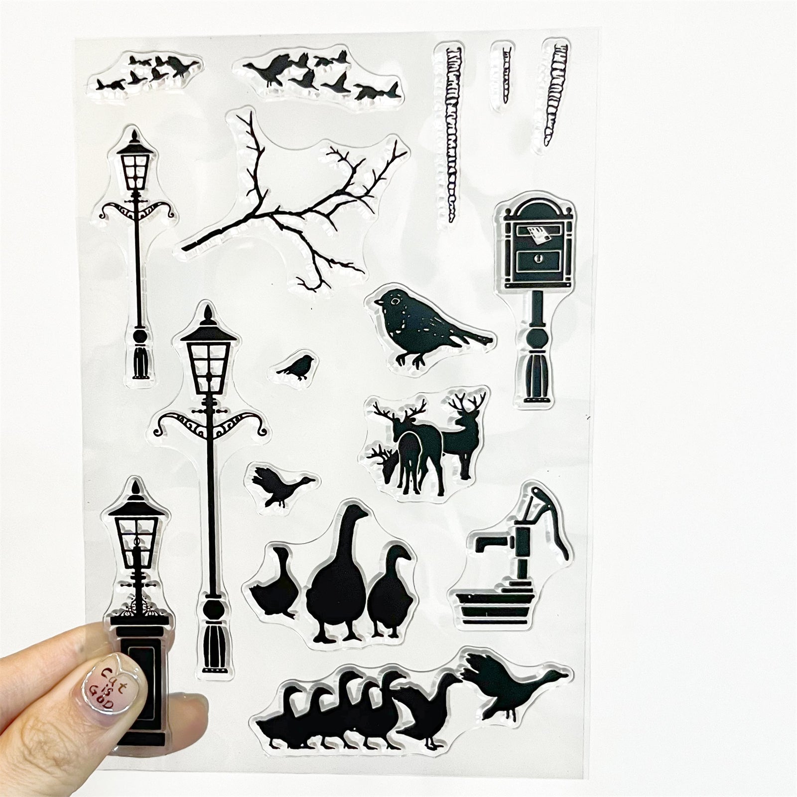 Background Transparent Silicone Stamp