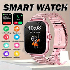 Metal Stainless Steel Smart Watch for Android & iOS