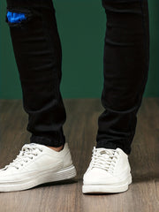 Mens Stretch Ripped Jeans Casual Street Style Denim Pants