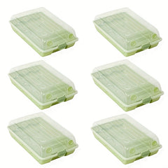 6pcs Plastic Shoe Boxes With Door Storage Organizer