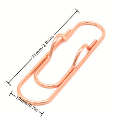 5pcs Metal Pen Clips Paper Clip Stationery Tool