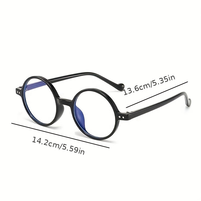 Round Clear Lens Glasses For Women Men UV400
