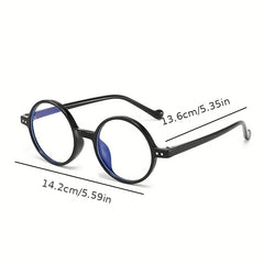 Round Clear Lens Glasses For Women Men UV400