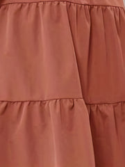 Pleated Tiered Skirt Spring & Summer Casual Women's Clothing