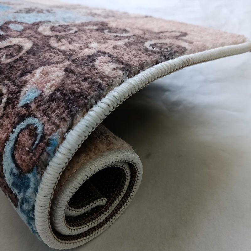Vintage Area Rug Soft Floor Mat for Living Room Bedroom