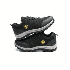 Faux Leather Hiking Shoes Non Slip Lightweight Breathable Trekking Boots