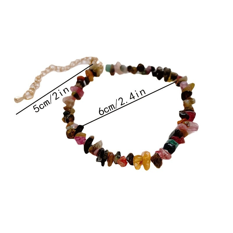Natural Irregular Crystal Stone Bracelet for Gifting Loved Ones