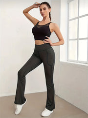High Waist Flare Yoga Pants Women's Activewear