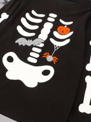 Halloween Little Kids Long Sleeve T shirt Trousers Set