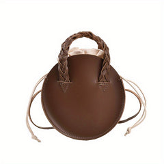 Girls PU Leather Round Crossbody Bag