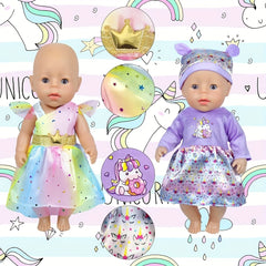 10 Sets Doll Clothes Accessories Fits Bitty 15 inch & American 18 Inch Dolls