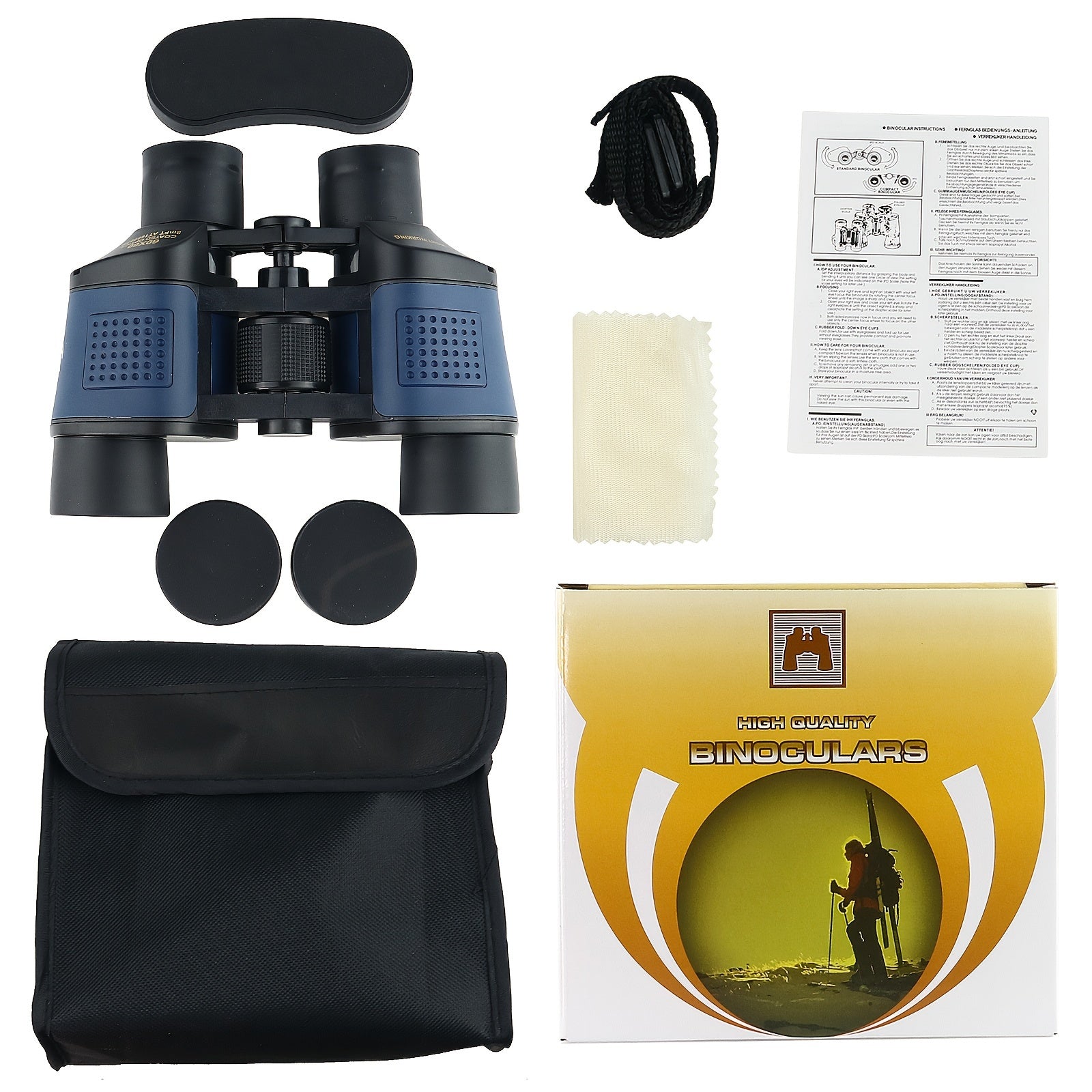 Portable HD Binoculars For Travel Camping Hiking