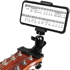 360 Degree Rotation Phone Stand for Guitars Kalimbas Ukuleles