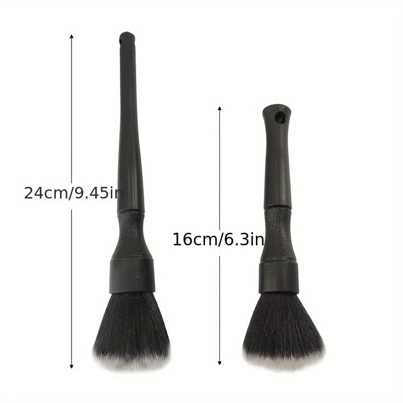 2pcs Car Detailing Brush Kit for Vehicle Interior Cleaning