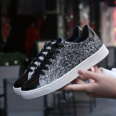 Women's Colorful Skateboard Sports Shoes Sequin Board Casual Outdoor Shoes