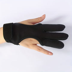 1pc Archery Gloves Shooting Leather Three Finger Protector Gear